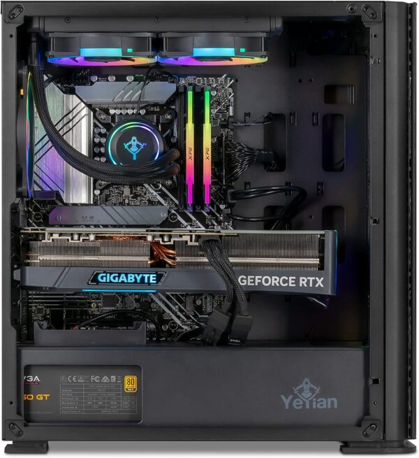 YEYIAN Yari AIO Cooled - Ryzen 77700X NVIDIA GeForce | RTX 4070 12 GB GDDR6X Graphics Gaming PC Desktop - Image 10