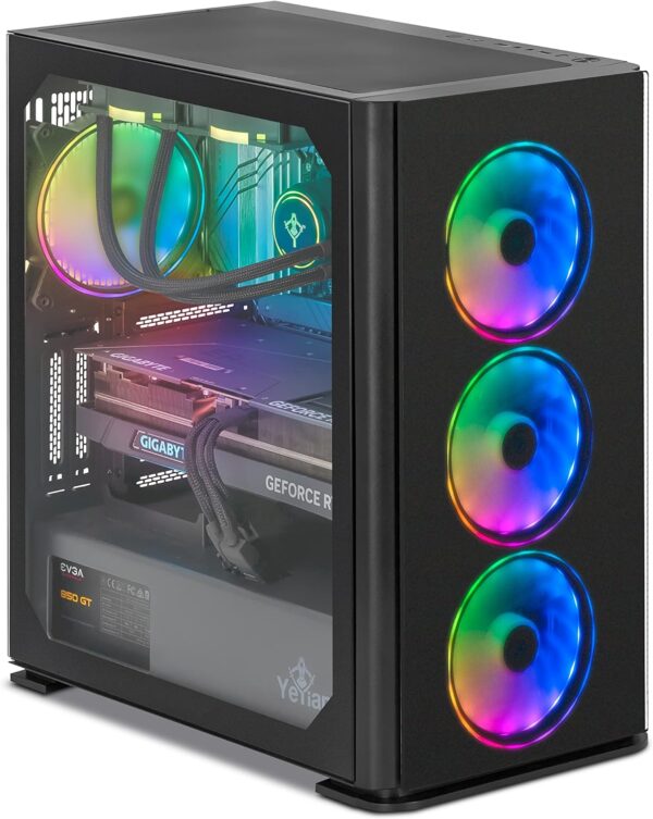 YEYIAN Yari AIO Cooled - Ryzen 77700X NVIDIA GeForce | RTX 4070 12 GB GDDR6X Graphics Gaming PC Desktop - Image 6