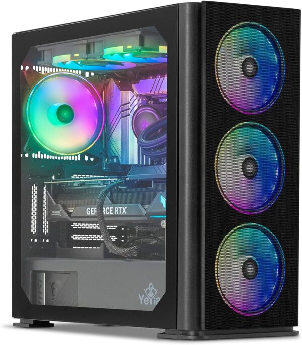 YEYIAN Phoenix - Intel Core i9 13900KF | GeForce RTX 4070 Super Gaming PC Desktop,