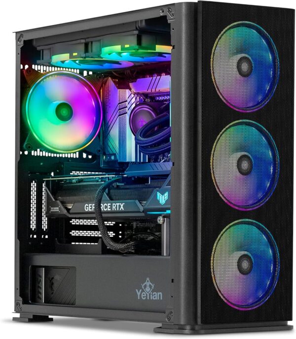 YEYIAN Phoenix - Intel Core i9 13900KF | GeForce RTX 4070 Super Gaming PC Desktop, - Image 6