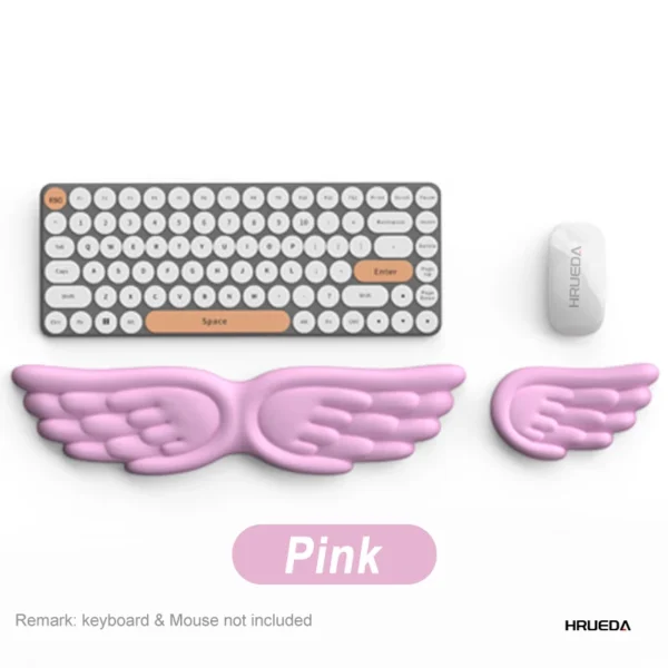 Mousepad Ergonomic Angel Keyboard  Non-slip Wrist Rest and Mouse Pad Set Reduce Wrist Pain for Office and Gaming - Image 19