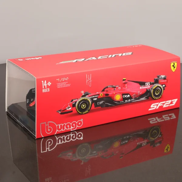 Bburago 1:24 2023 F1 Ferrari SF 23 Reacing F1 Car Diecast Model Edition Alloy Luxury Vehicle Toys Car Collection Ornaments Gift - Image 14