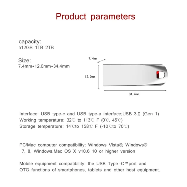 Metal USB 3.0 Memoria USB Pen Drive 2TB Pendrive USB Flash Drive 1TB High Speed Cle USB Flash Memory Key USB Drive Free Shipping - Image 14