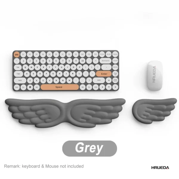 Mousepad Ergonomic Angel Keyboard  Non-slip Wrist Rest and Mouse Pad Set Reduce Wrist Pain for Office and Gaming - Image 11